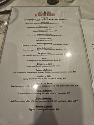 Menu photo 4 La Taberna Giralda Coral Gables, FL Menu photo 4 La Taberna Giralda Coral Gables, FL