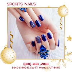 Sports Nails - "It's never too late to be the person you wanted to be. 
Get your nails done at  
We have a wide range of nail a