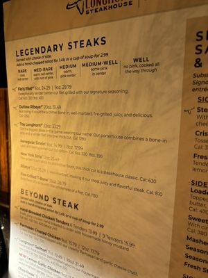 Menu photo 1 LongHorn Steakhouse Orchard Park, NY Menu photo 1 LongHorn Steakhouse Orchard Park, NY