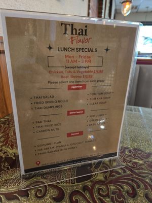 Menu photo 1 Thai Flavor Syracuse, NY