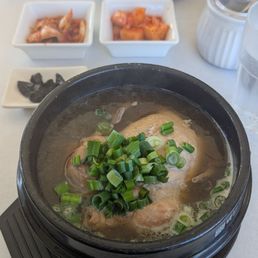 Black garlic samgyetang ($29.99) Black garlic samgyetang ($29.99)