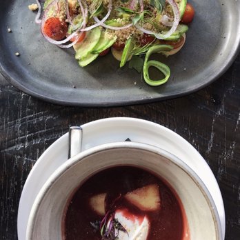 Supra - Beet soup and salad (the dressing was refreshing) - Bars Near Me - Washington, DC, District of Columbia Supra - Beet soup and salad (the dressing was refreshing) - Bars Near Me - Washington, DC, District of Columbia
