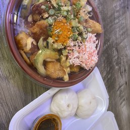 Tempura shrimp bowl Tempura shrimp bowl