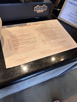 Menu photo 5 Abode Coffee Wildomar, CA