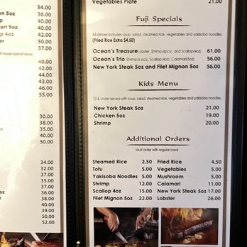 Fuji - Menu 3/2023 - Teppanyaki Near Me - Lynnwood, Washington Fuji - Menu 3/2023 - Teppanyaki Near Me - Lynnwood, Washington