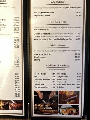 Menu photo 1 Fuji Lynnwood, WA