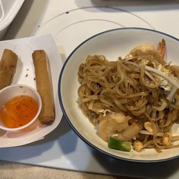 Pad Thai and Lumpia Pad Thai and Lumpia