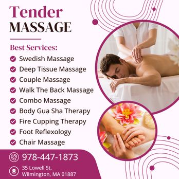 Tender Massage - Massage Therapy Near Me - Wilmington, Massachusetts Tender Massage - Massage Therapy Near Me - Wilmington, Massachusetts
