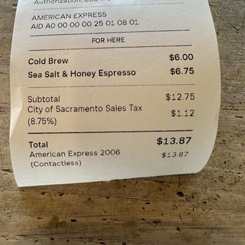 Old Soul @ 40 Acres - Receipt-March 2026 - Coffee & Tea Near Me - Sacramento, California Old Soul @ 40 Acres - Receipt-March 2026 - Coffee & Tea Near Me - Sacramento, California