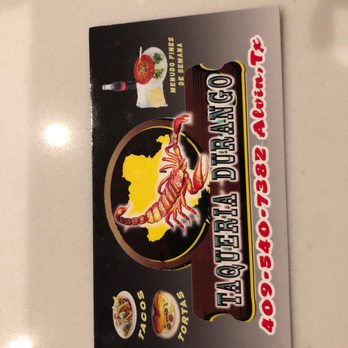 Taqueria Durango - a menu for a mexican restaurant - Food Trucks Near Me - Alvin, Texas Taqueria Durango - a menu for a mexican restaurant - Food Trucks Near Me - Alvin, Texas