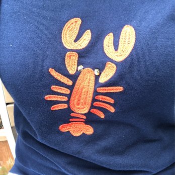 Lobster West - Wearing my lobster sweater in anticipation of my desired lobster roll! - Seafood Near Me - Coronado, California