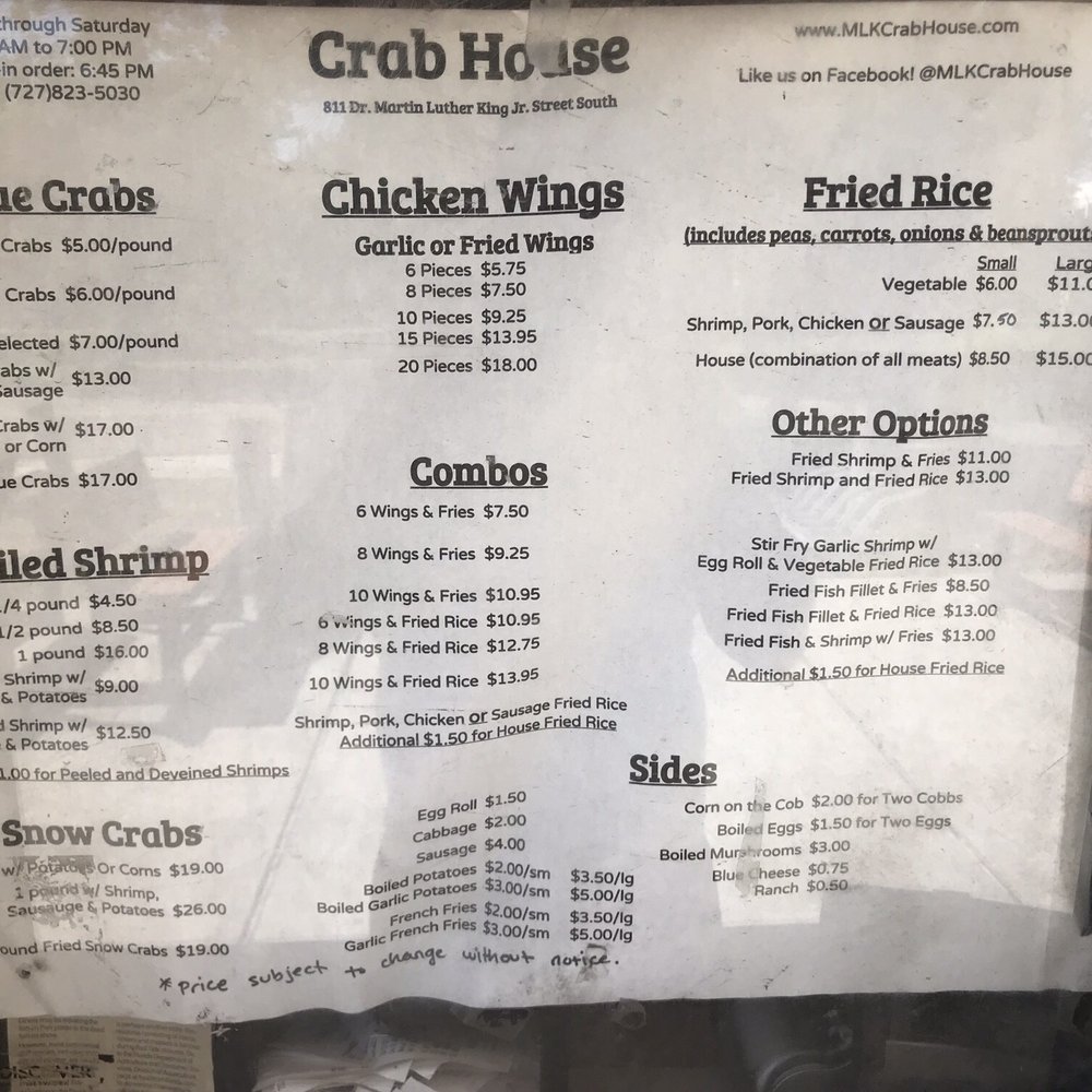 Menu as 10/15/2018 Menu as 10/15/2018