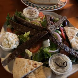 Indian Mound House Of Pizza - Greek salad with lamb gyro