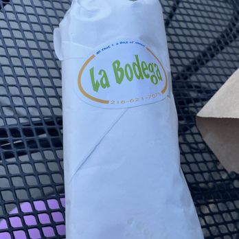 La Bodega - My wrapped sandwich at the table outside. 45- southwest turkey sub - Sandwiches Near Me - Cleveland, Ohio