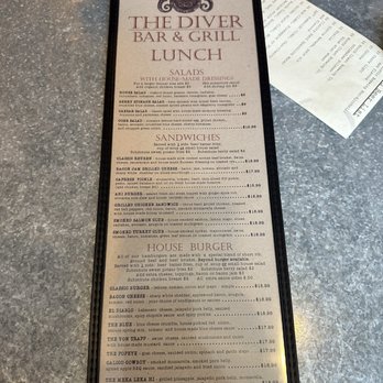 The Diver Bar and Grill - Menu - Pizza Near Me - Eureka, California The Diver Bar and Grill - Menu - Pizza Near Me - Eureka, California