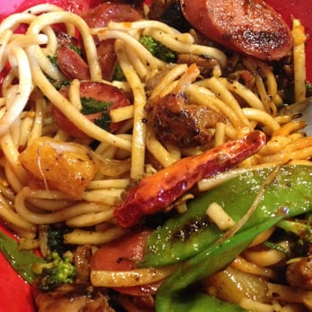 Genghis Grill - Beef steak with udon noodles. Yummm - Mongolian Near Me - Albuquerque, New Mexico Genghis Grill - Beef steak with udon noodles. Yummm - Mongolian Near Me - Albuquerque, New Mexico
