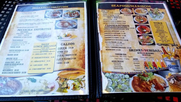 Menu photo 2 El Huarache Loco Delano, CA
