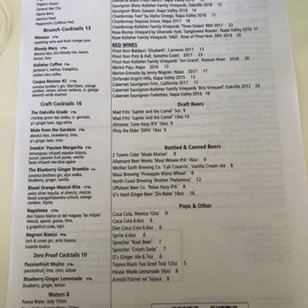 Brix - menu - New American Near Me - Napa, California