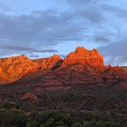 Sunset view looking eastward. Sunset view looking eastward.