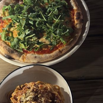 Pan - Hot Mess and Tagliatelle With Ragu - Pizza Near Me - Ridgewood, New York Pan - Hot Mess and Tagliatelle With Ragu - Pizza Near Me - Ridgewood, New York