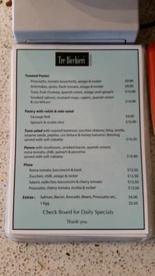 Menu photo 1 Tre Bicchieri Carlton North, VIC Menu photo 1 Tre Bicchieri Carlton North, VIC