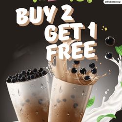 Boba Tea Top - But 2 get 1 free for any drinks
