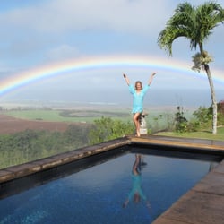 Maui Regenerative Medicine - Our Haiku clinic provides a tranquil and healing atmosphere. Our nurse Heather enjoying the view!