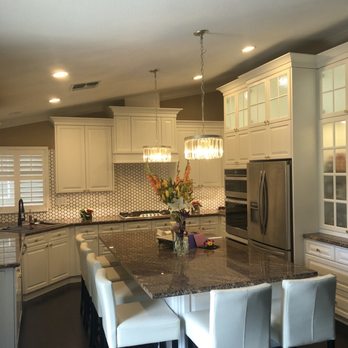 AMCABINETDESIGNS - The oven cabinets were customized to receive the new appliances and was designed with upper glass cabinets. - Interior Design Near Me - El Dorado Hills , California AMCABINETDESIGNS - The oven cabinets were customized to receive the new appliances and was designed with upper glass cabinets. - Interior Design Near Me - El Dorado Hills , California