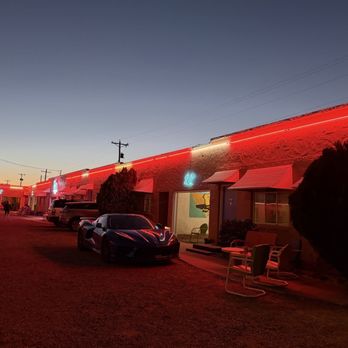 Blue Swallow Motel - Motel rooms after dark - Hotels Near Me - Tucumcari, New Mexico Blue Swallow Motel - Motel rooms after dark - Hotels Near Me - Tucumcari, New Mexico