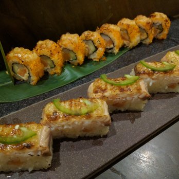JaBistro - 5/5 - Ja Bistro Roll and 5/5 - Torched Pressed Salmon - Japanese Near Me - Toronto, Ontario