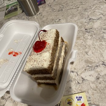 La Espiguita Bakery - Tiramisu slice  It's a nice size - Bakeries Near Me - Brentwood, New York
