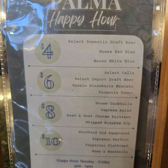 Palma Italian Kitchen - Happy hour menu - Pizza Near Me - CHAMPIONS GT, Florida Palma Italian Kitchen - Happy hour menu - Pizza Near Me - CHAMPIONS GT, Florida