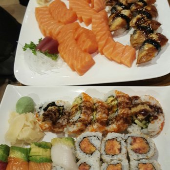 Yamato 2 - Our first round of sushi! Tons of salmon sashimi, eel, and various rolls - Japanese Near Me - Boston, Massachusetts Yamato 2 - Our first round of sushi! Tons of salmon sashimi, eel, and various rolls - Japanese Near Me - Boston, Massachusetts