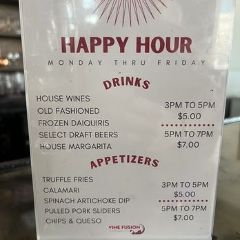 Wine Fusion Winery - Happy hour menu - Wineries Near Me - Grapevine, Texas Wine Fusion Winery - Happy hour menu - Wineries Near Me - Grapevine, Texas
