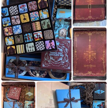 MarieBelle - Contents of the beautiful box-even more beautiful artisanal chocolate - Chocolatiers & Shops Near Me - New York, New York