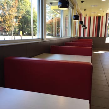 McDonald's - a row of booths in a restaurant - Fast Food Near Me - Walnut Ridge, Arkansas