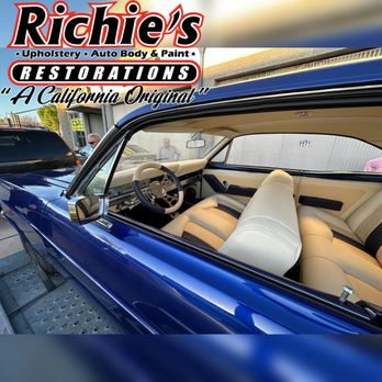 Richie's Auto Upholstery - Our latest project- Check out this beautiful blue 1967 Ford Fairlane full interior restoration. - Furniture Reupholstery Near Me - Simi Valley, California Richie's Auto Upholstery - Our latest project- Check out this beautiful blue 1967 Ford Fairlane full interior restoration. - Furniture Reupholstery Near Me - Simi Valley, California