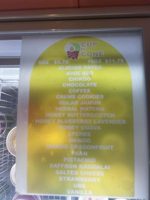 Menu photo 4 Cup N Cone Sunnyvale, CA