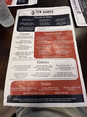 Menu photo 2 Ten Hands Social Bar & Eatery Indianapolis, IN