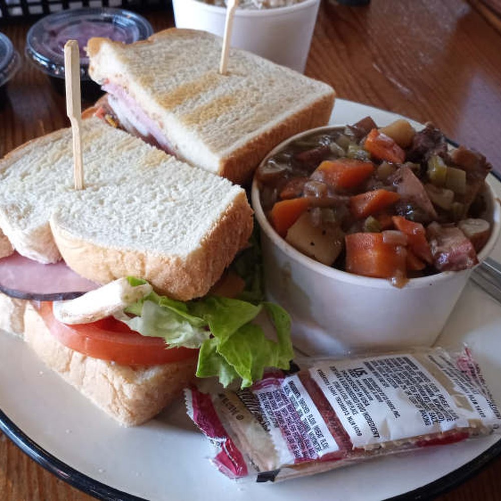 Palouse Caboose Bar And Grill - Boxcar Club w/Brisket Stew... - American Near Me - Palouse, Washington Palouse Caboose Bar And Grill - Boxcar Club w/Brisket Stew... - American Near Me - Palouse, Washington