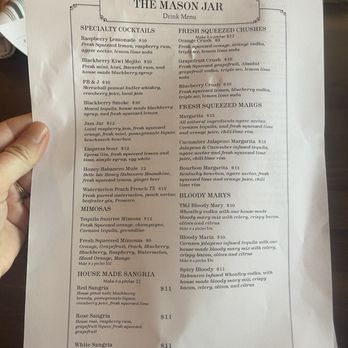 The Mason Jar - drink menu - Breakfast & Brunch Near Me - Chesapeake, Virginia The Mason Jar - drink menu - Breakfast & Brunch Near Me - Chesapeake, Virginia