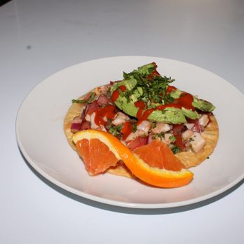 A Los Tacos - TOSTADA DE CAMARON - Mexican Near Me - Lawrence, Kansas A Los Tacos - TOSTADA DE CAMARON - Mexican Near Me - Lawrence, Kansas