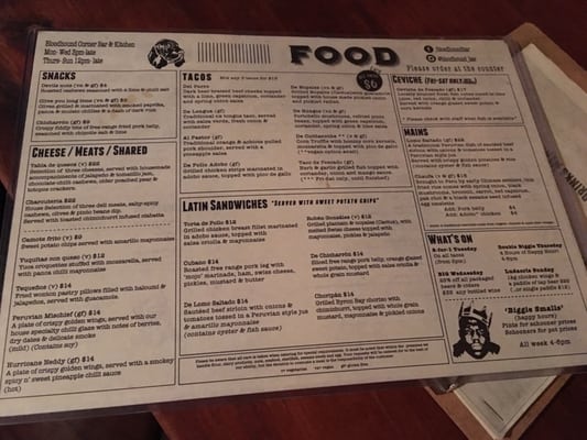 Menu photo 6 Bloodhound Corner Bar and Kitchen Fortitude Valley, QLD