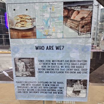 Westman's Bagel and Coffee - A nice bit of their story. - Coffee & Tea Near Me - Seattle, Washington