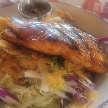 Mia's Table - Salmon salad: 4/5 a little salty - American Near Me - Houston, Texas Mia's Table - Salmon salad: 4/5 a little salty - American Near Me - Houston, Texas