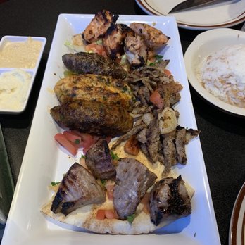 Cedars Lebanese Restaurant - Kebab Platter!!! Great experience. - Lebanese Near Me - Roanoke, Virginia