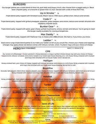 Menu photo 4 Backdraft Bar & Grill Bonsall, CA