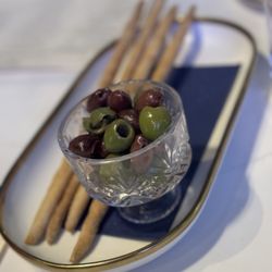 The Jacquelyn - Complimentary olives and breadsticks , YUM