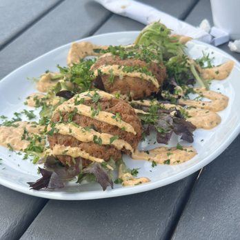 The Deckhand Social - Crab cakes - New American Near Me - Panama City Beach, Florida The Deckhand Social - Crab cakes - New American Near Me - Panama City Beach, Florida