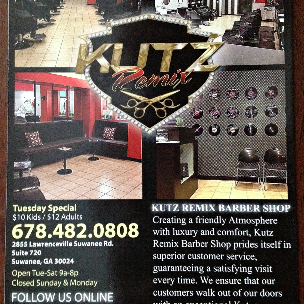 Kutz Remix Barber Shop - Barbers Near Me - Suwanee, Georgia